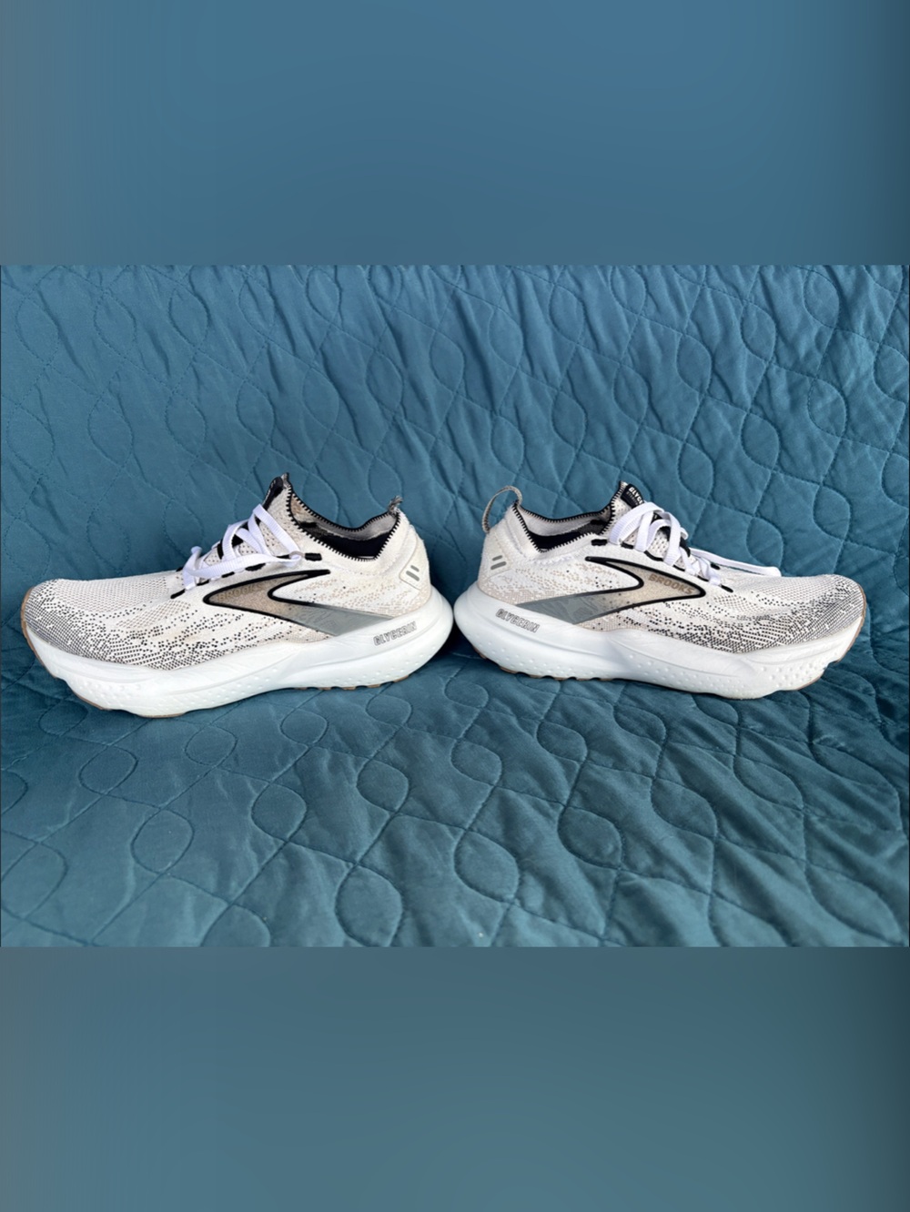 Brooks White and Black Women's Running Shoes